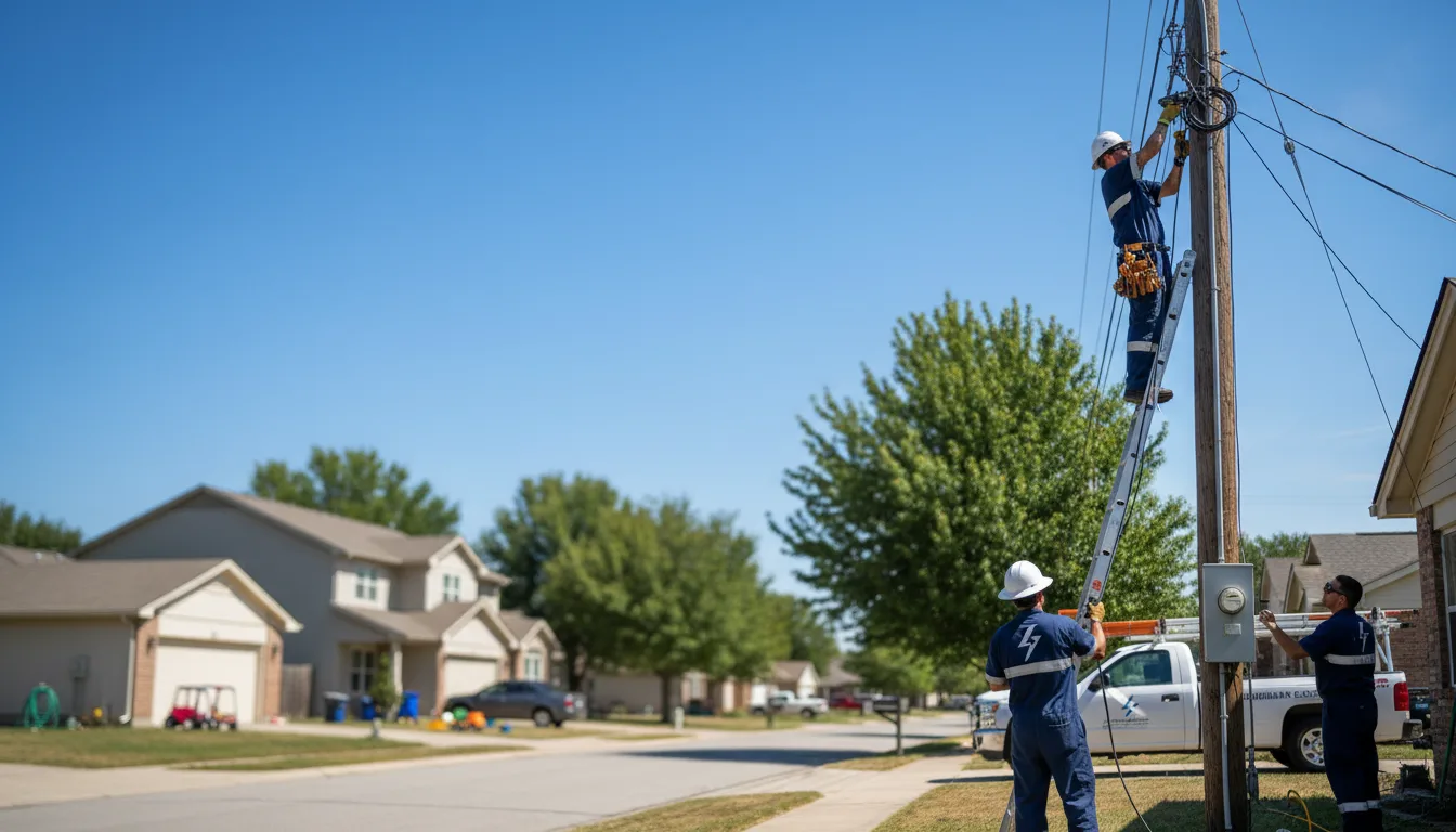 Residential electrician providing installation services in Throckmorton, TX